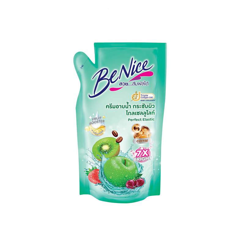 BeNice Perfect Elastic Shower Cream 400ml., Green