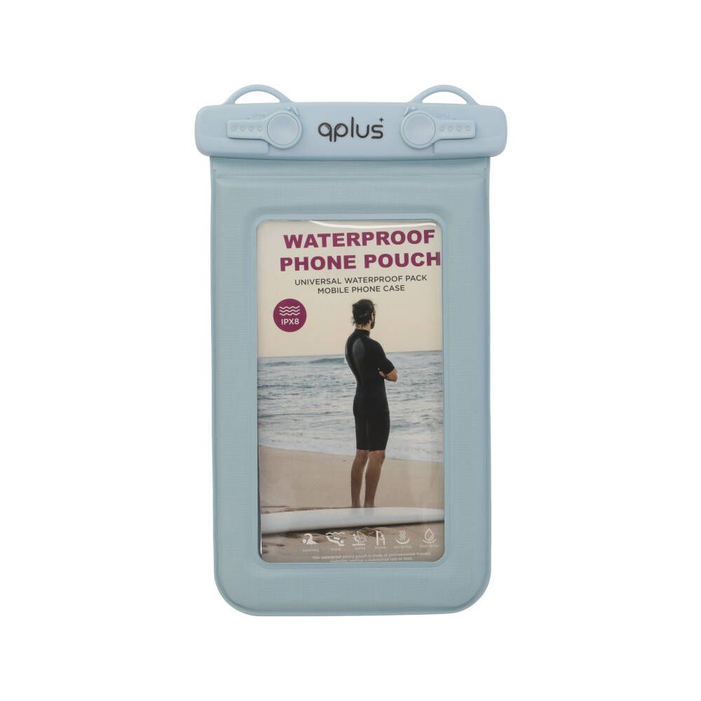QPLUS Waterproof Phone Pouch Blue