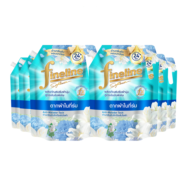 [Case] Fineline Plus Concentrated Fabric Softener 1,000ml. x6, Green