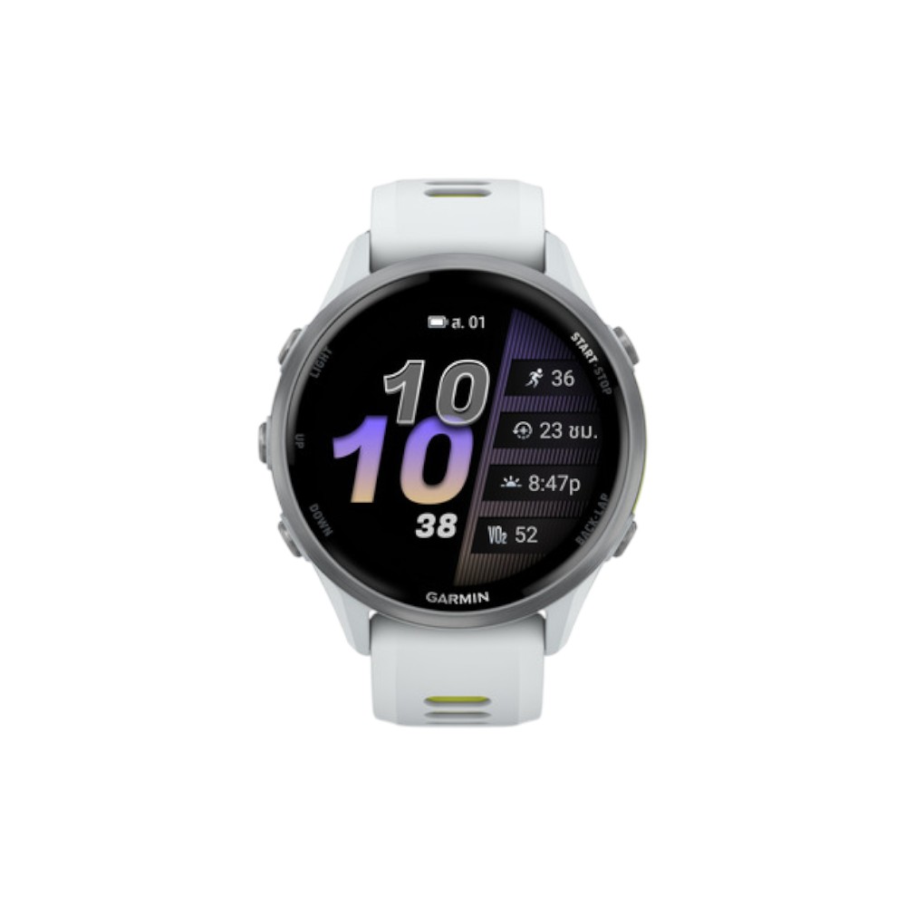 การ์มิน สมาร์ทวอทช์  Forerunner 970 สี Whitestone/Amp Yellow