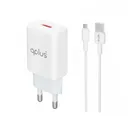 Thumbnail 1 of QPLUS Wall USB Charger 1 USB-A 12W + Micro Cable 1 m White