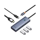 Thumbnail 4 of เบซิอัส ULTRAJOY 5 in 1 Hub USB-C to HDMI สีเทา