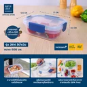 Thumbnail 2 of ซุปเปอร์ ล็อค ชุดกล่องใส่อาหารสุดคุ้ม NEXT SERIES 600 มล. รุ่น 2814 สีฟ้า