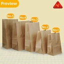 Thumbnail 2 of Matapat ถุงกระดาษคราฟท์ (ใช้ดี #3) ถุงจัดเบรคขยายข้าง ถุงใช้ดีสีน้ำตาล มีก้น ตั้งได้ ถุงขนม