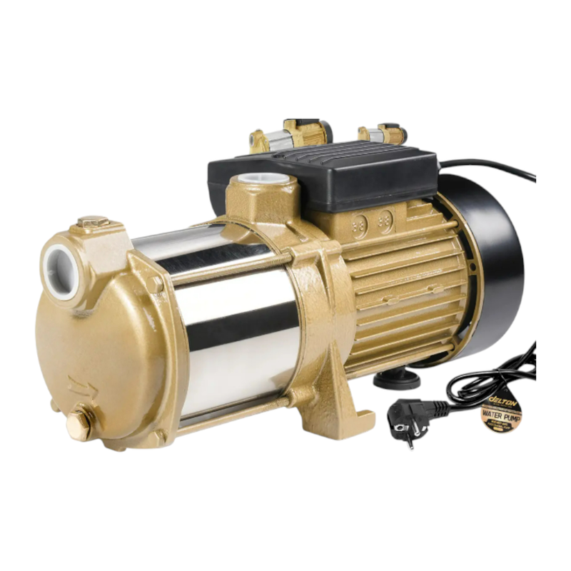 DELTON ปั๊มน้ําหอยโข่ง ปั๊มน้ําหลายใบพัด (5 ใบพัด) รุ่น MCP-800S ขนาดท่อ 1x1 นิ้ว 1 แรงม้า 800 วัตต์ แรงดันสูงพิเศษ