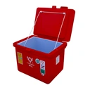 Thumbnail 2 of ตู้แช่ขาสูง บานพับหูจับ สีแดง 60 ล.