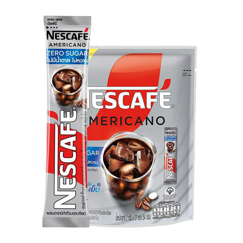 NESCAFE Americano No Sugar Coffee 2 g 27 sachets
