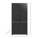 Thumbnail 2 of ฮิตาชิ ตู้เย็น มัลติดอร์ French Bottom Freezer 20.1 คิว 569 ล. รุ่น R-WB640VF GMG