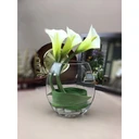 Thumbnail 3 of แจกันดอกไม้ แจกันแต่งบ้านสไตล์นอร์ดิก แจกันแก้วใสทรงแบน SBO-L