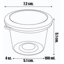 Thumbnail 4 of Panda Outlet ถ้วยเต้าฮวย(4 oz.) + ฝาฉีก สีซิลเวอร์ (แพ็ค 20 ชิ้น)