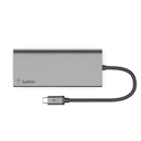 Thumbnail 1 of เบลคิน Port Hub 6 in 1 USB-C Multifunctional Converter (F4U092BTSGY) สีเทา