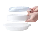 Thumbnail 1 of กล่องอุ่นนึ่งอาหาร สีขาว