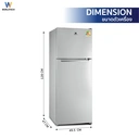 Thumbnail 4 of เวิล์ดเทค ตู้เย็น 2 ประตู 4.9 คิว 138 ล. รุ่น WT-RF138 สีซิลเวอร์