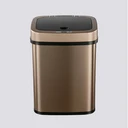 Thumbnail 1 of ZRO ถังขยะอัตโนมัติ Auto Sensor ถังขยะสแตนเลส 12 ลิตร มีฝาปิด เก็บกลิ่น สีทอง