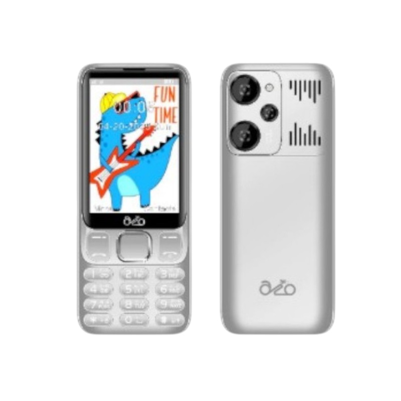 inovo โทรศัพท์ปุ่มกด A11 Dino ระบบ Dual SIM (2 ซิม) จอกว้าง 3.9 นิ้ว รองรับ 3G/4G พร้อมประกันศูนย์ 1 ปี Silver