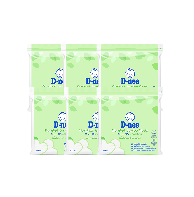 [Pack6] D-nee Cotton Pads100G x6