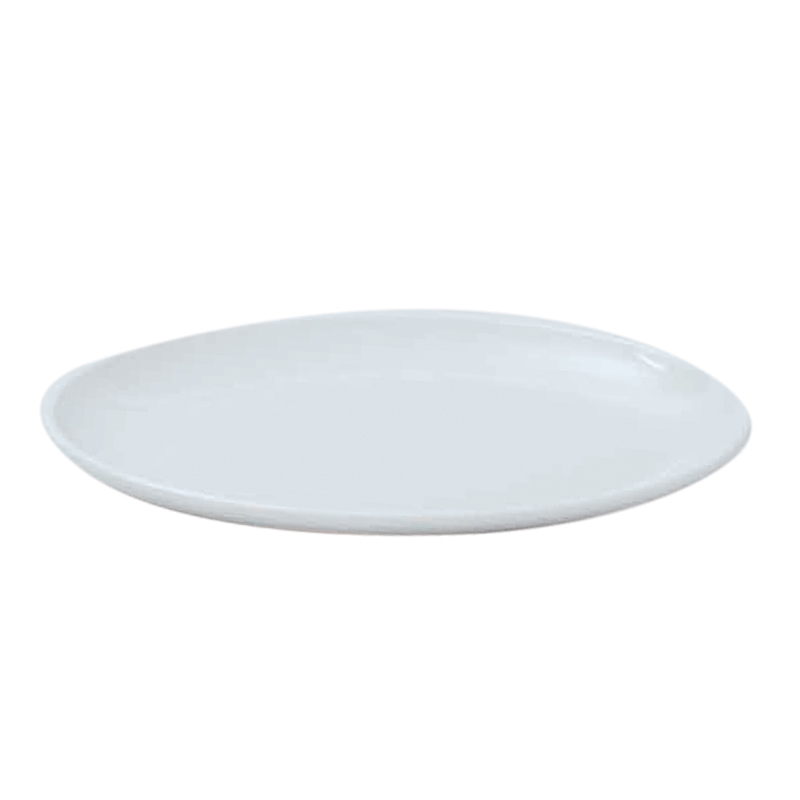 ARO Oval Plate 10" White