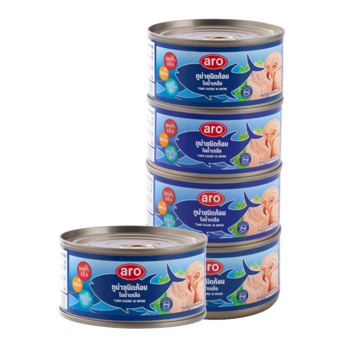 เอโร่ ปลาทูน่าในน้ําเกลือ 185 ก. x 4