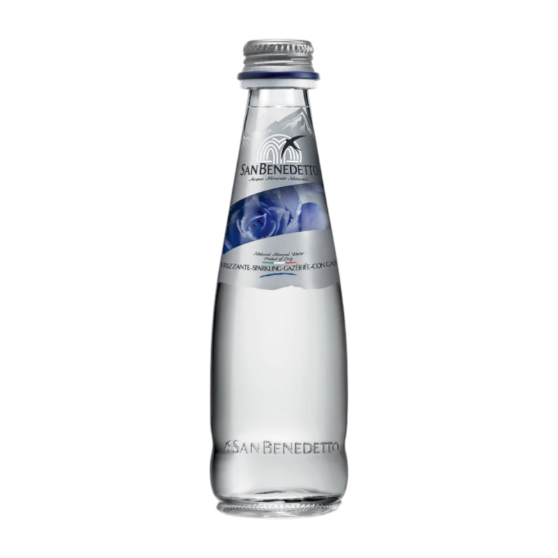 San Benedetto Sparkling Mineral water Prestige Glass 0.25 L |น้ําแร่สปาร์คกลิ้ง ขวดแก้ว 0.25 ล.