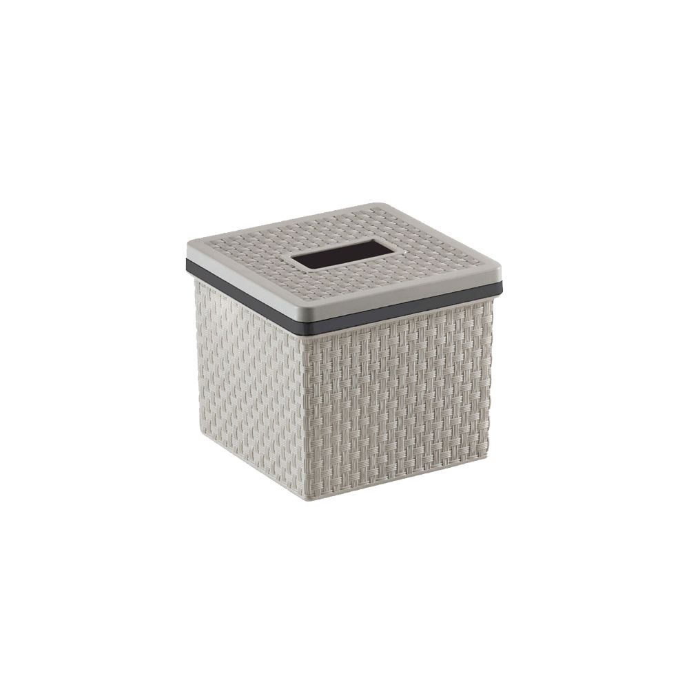 DKW Official HH-3016 กล่องกระดาษทิชชู่ SAAN Tissue box Tissue holder ที่ใส่ทิชชู่ กล่องทิชชู เทา-จตุรัส