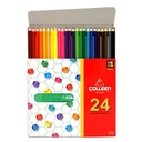 Thumbnail 1 of COLLEEN สีไม้ หัวเดียว 24 สี ดินสอสีไม้ สีสะท้อนแสง