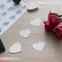 Thumbnail 4 of Depack T010-W(Non-Rope)(สีขาวไม่เชือก) ป้ายห้อยสินค้ารูปหัวใจไม่พิมพ์ลาย (1 แพ็ค/ 50 ใบ)