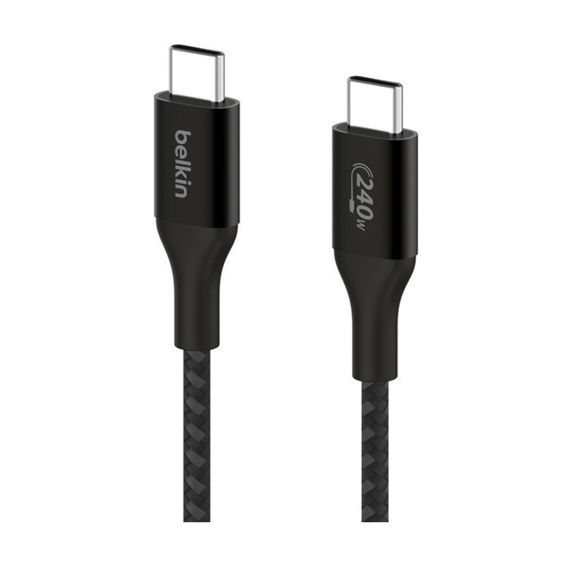 Belkin สายชาร์จเร็วแบบเชือกถัก C to C PD3.1 240W/5A รองรับไอโฟน16-15 MacBook Laptops Tablets รุ่น CAB015