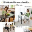 Thumbnail 2 of HomeHuk โต๊ะอเนกประสงค์ โต๊ะพับได้ ท็อปไม้ 100 x 60 ซม. สีดำ