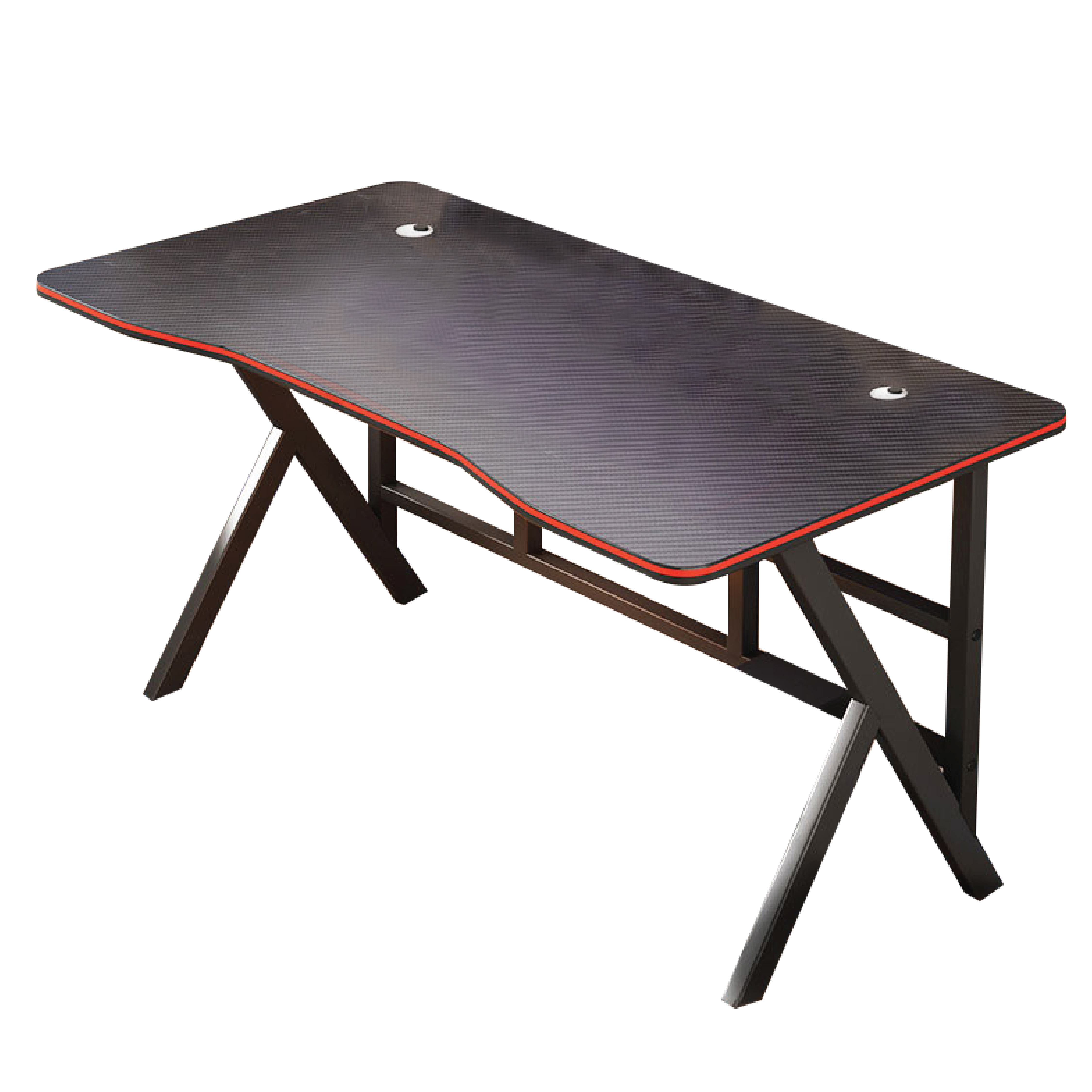 Elife โต๊ะคอมพิวเตอร์ ขาเหล็ก ตัวK 100cm.แข็งแกร่ง หนาพิเศษ โต๊ะทํางาน เกมมิ่ง Gaming Table สีดํา ห้องทํางาน