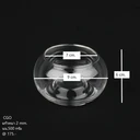 Thumbnail 2 of โหลแก้ว แก้วทรงกลม Modern design โถแก้วกลมขนาดเล็ก แก้วCGO