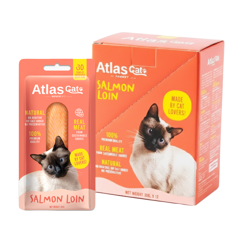 ATLAS CAT SALMON LOIN 30G. x12