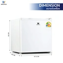 Thumbnail 4 of เวิล์ดเทค ตู้เย็น 1.7 คิว 46 ล. รุ่น WT-MB48 สีขาว
