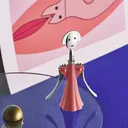 Thumbnail 2 of ALESSI Corkscrew Model Anna G Pink