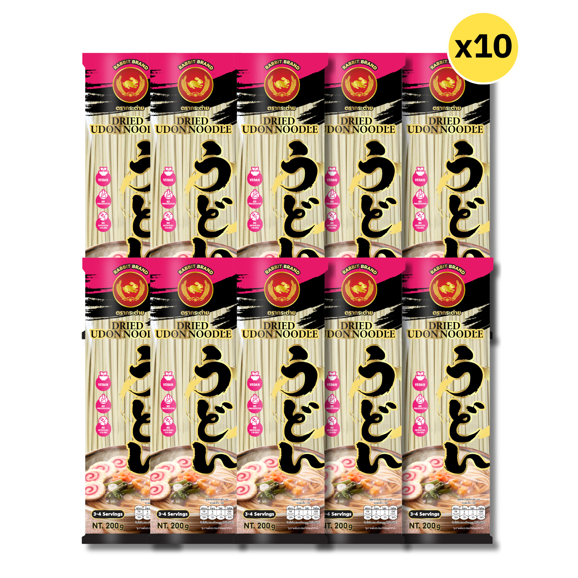 RABBIT BRAND UDON NOODLES CRATE