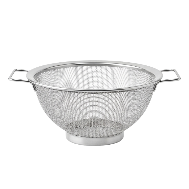 ตะแกรง ล้างผัก,ผลไม้ สแตนเลสมีหูจับ 20 ซม. (Stainless Steel Colander 20 cm) 4008033283311