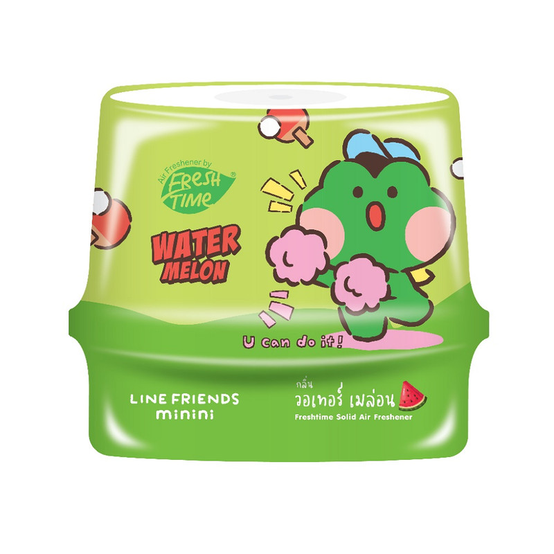 Fresh Time X Line Friends minini เจลหอม 180g ลาย minini สุดน่ารัก ลิขสิทธื์แท้ LINE แตงโม 180ก.