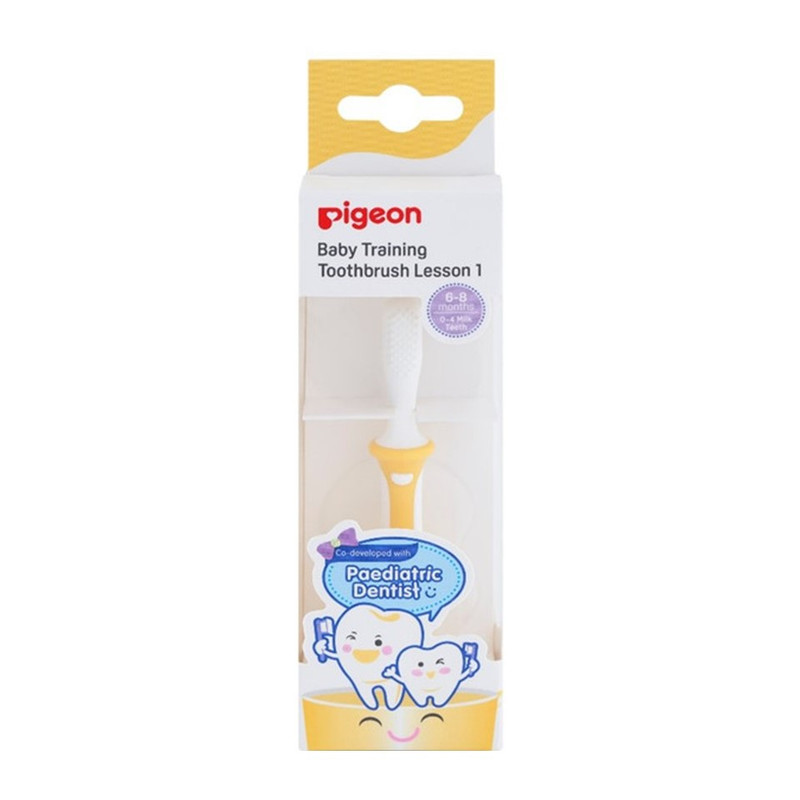 Pigeon พีเจ้น แปรงสีฟันขั้นที่ 1 สีเหลือง