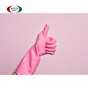 Thumbnail 2 of ซอฟท์ดราย ถุงมือยางสีชมพู ไซส์ L x 1 คู่