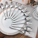 Thumbnail 1 of Twin Fish ช้อนส้อม 12 คู่ ตรา Twin Fish เงา สวย หนา 2mm. เบอร์ 24