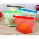 Thumbnail 3 of RePlanetMe ถุงซิปล็อคซิลิโคนใส่อาหารผลไม้ซุปแกง Reusable Silicone Zip-Lock Food Bag เขียว (Green) ชุด 2 ขนาด 1,000 มล. + 1,500 มล.