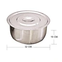 Thumbnail 5 of หม้อแขก 3 ใบ/ชุด (28/32/36 ซม.)