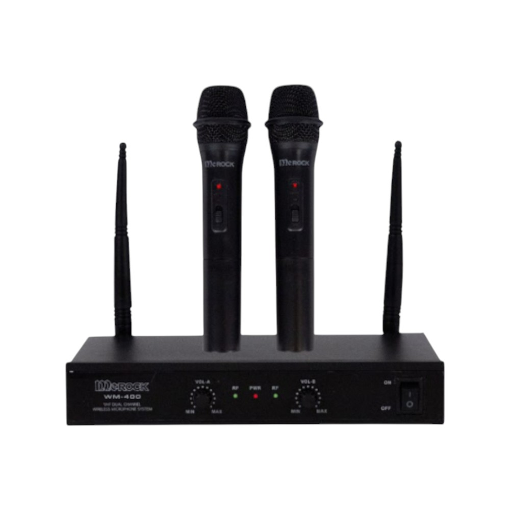 [รับประกัน1ปี] SONAR ไมโครโฟนคาราโอเกะ รุ่น WM-400 ไมโครโฟนคู่ ไมค์ไร้สาย สัญญาณVHF อย่างดี