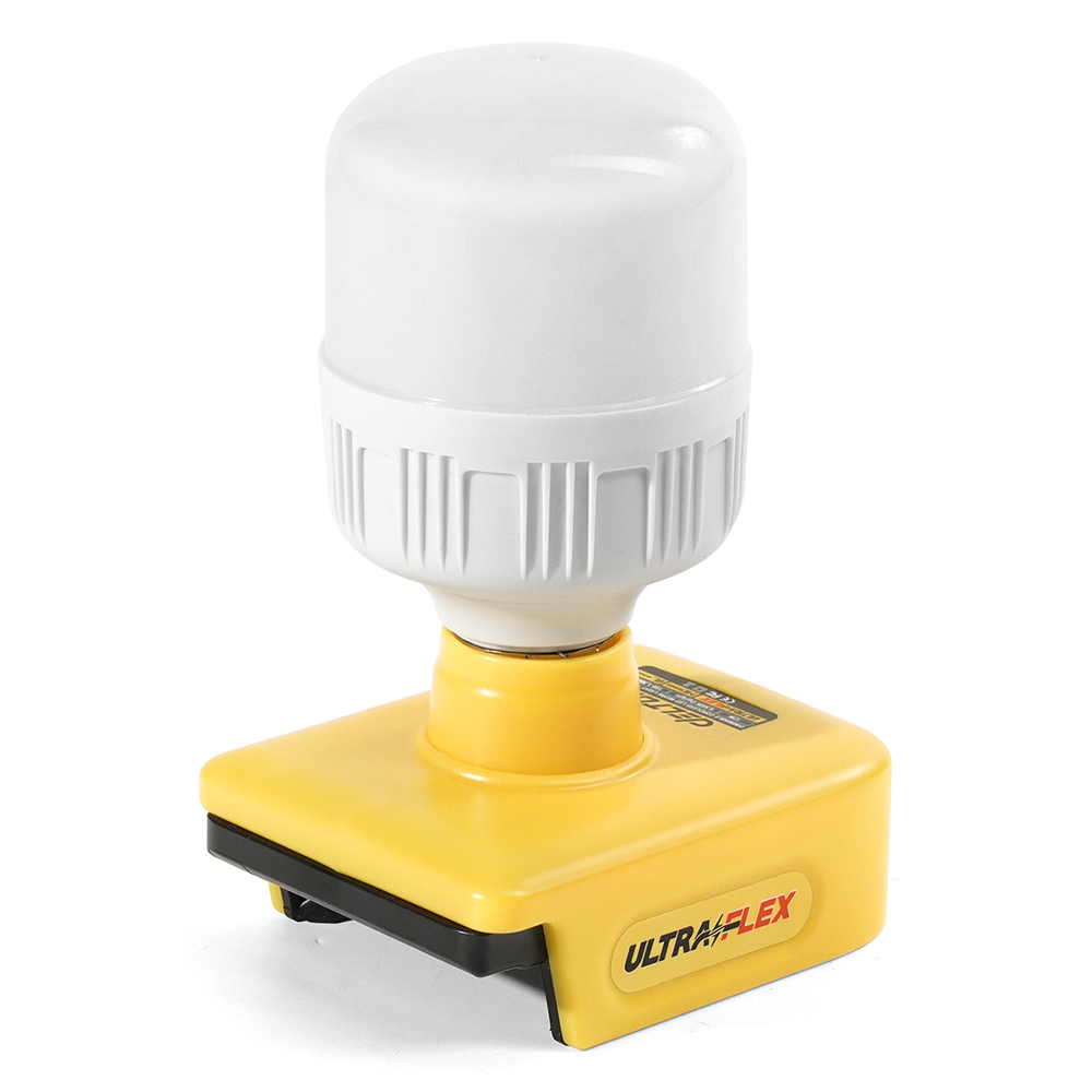 DELTON ไฟ หลอดไฟ ไร้สาย LED 12W รุ่น DM-27EL ขั้ว E27 ใช้งานร่วมกับแบตเตอรี่ DELTON UltraFlex และ TURBO FORCE มาพร้อมแบต UF 20V 4Ah 1ก้อน