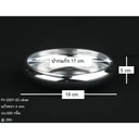 Thumbnail 2 of โหลแก้ว ชามแก้วสีเงินทรงตื้น อ่างแก้วสีเงินทรงตื้น FV-2207-2D silver