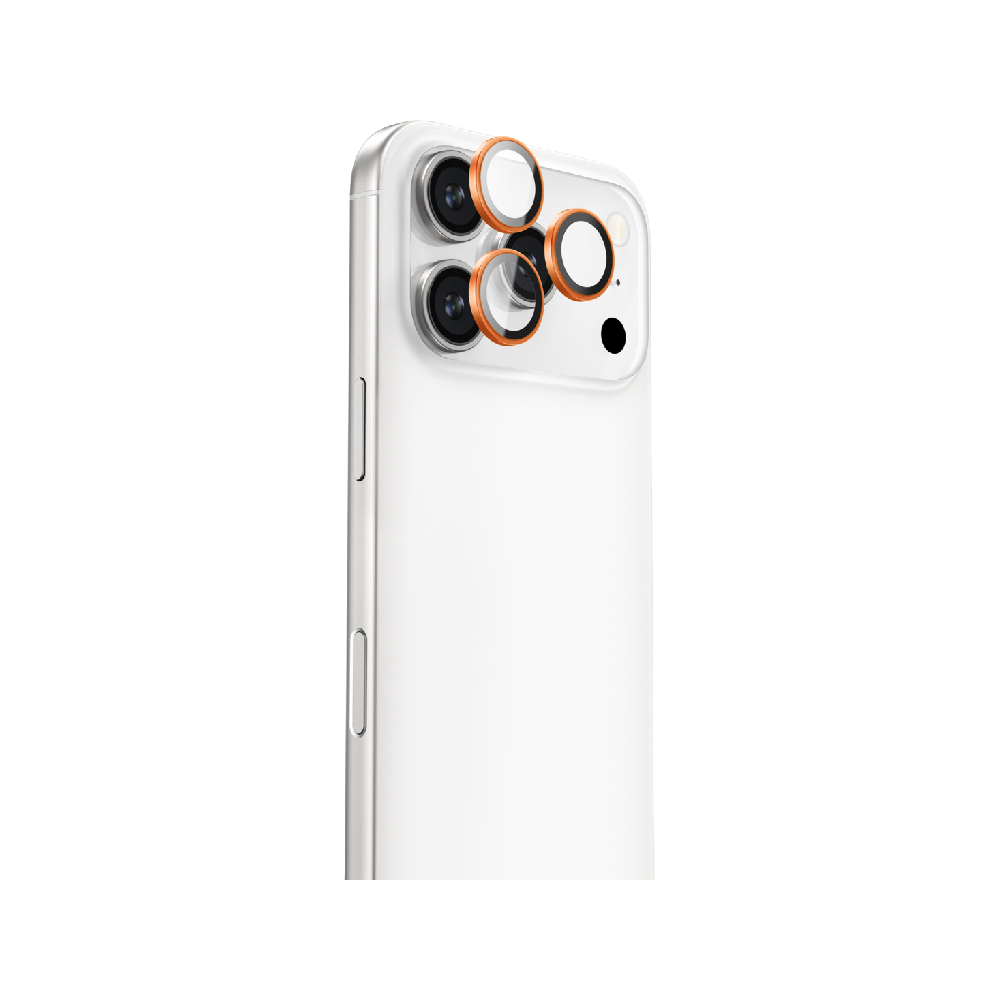 AMAZINGthing Camera Lens Film iPhone 17 Pro/17 Pro Max Sapphire Titan Orange