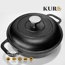 Thumbnail 2 of KURO ชุดหม้อเหล็กหล่อ พร้อมฝา รุ่นนาเบะ ขนาด 11 นิ้ว