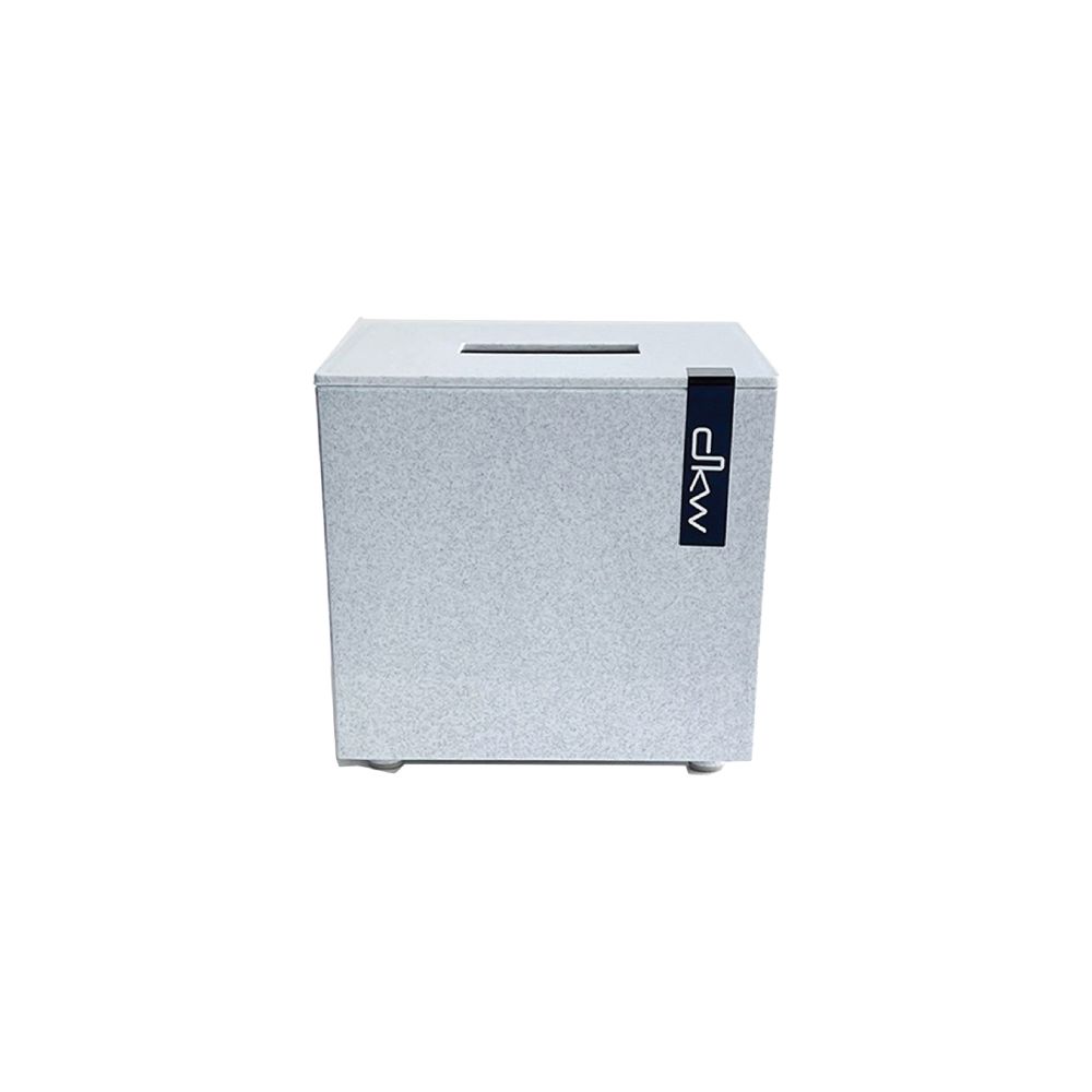 DKW Official HH-3019กล่องกระดาษทิชชู่ Mable Tissue box Tissue holder ที่ใส่ทิชชู่ กล่องทิชชู สีเทา-จตุรัส