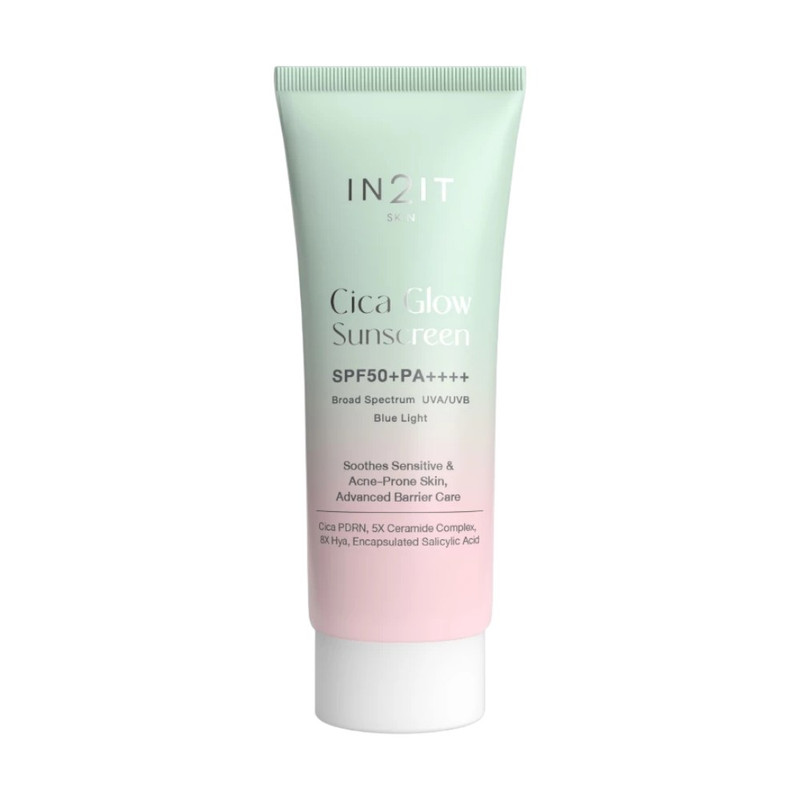 IN2IT Cica Glow Sunscreen SPF50+ PA++++​ [CGS] กันแดดผิวโกลว์พร้อมบํารุง CGS 40 g.
