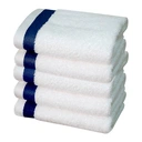 Thumbnail 2 of เอโร่ ผ้าขนหนู รุ่นไฮบริดทูโทน 12X12 นิ้ว สีขาว-น้ำเงิน X 5