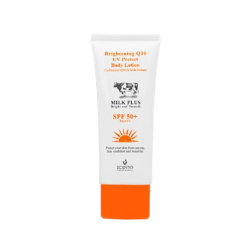BEAUTY BUFFET BODY LOTION SCENTIO MILK PLUS WHITENING Q10 UV PROTECT SPF50+ PA+++ 100 ml.